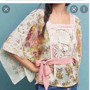 Anthropologie Blouse Tiny Brand - size M